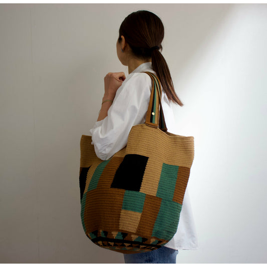 Guanabana(グアナバナ)ハンドメイド トートバッグ #ブラウン