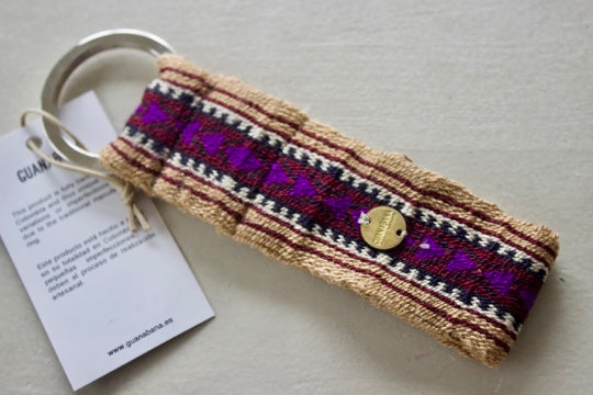 Guanabana(グアナバナ)ハンドメイド 新作キーリング パープル