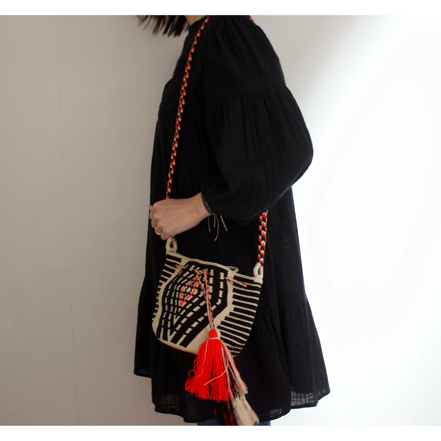 Guanabana(グアナバナ)medium bag ミディアムバッグ 赤×黒 G12W00011819