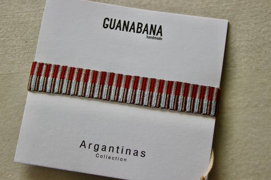 Guanabana(グアナバナ)ハンドメイド ブレスレット (レッド&ブルー)