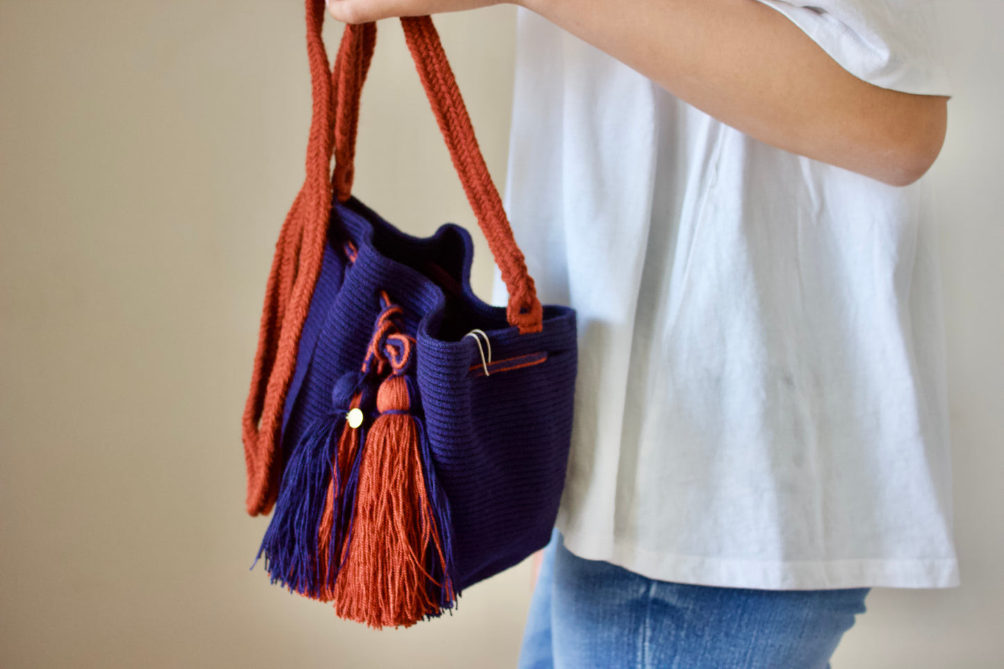 Guanabana（グアナバナ） mediumu bag ミディアムバッグ ネイビー
