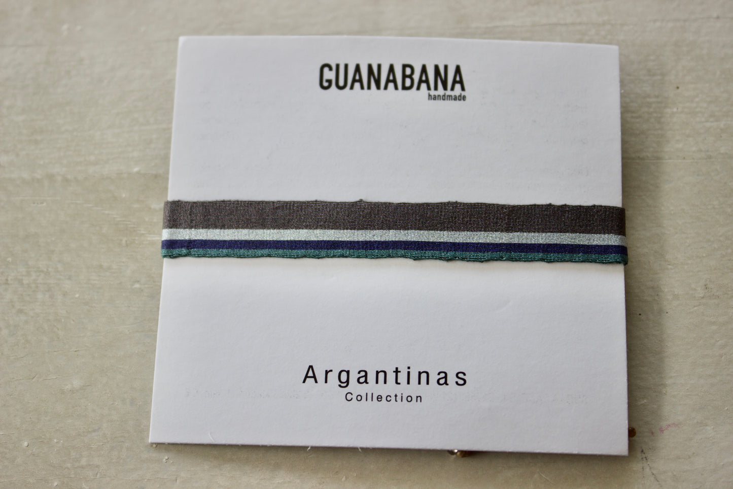 Guanabana(wayuu）グアナバナ ハンドメイド ブレスレット ネイビー 1236