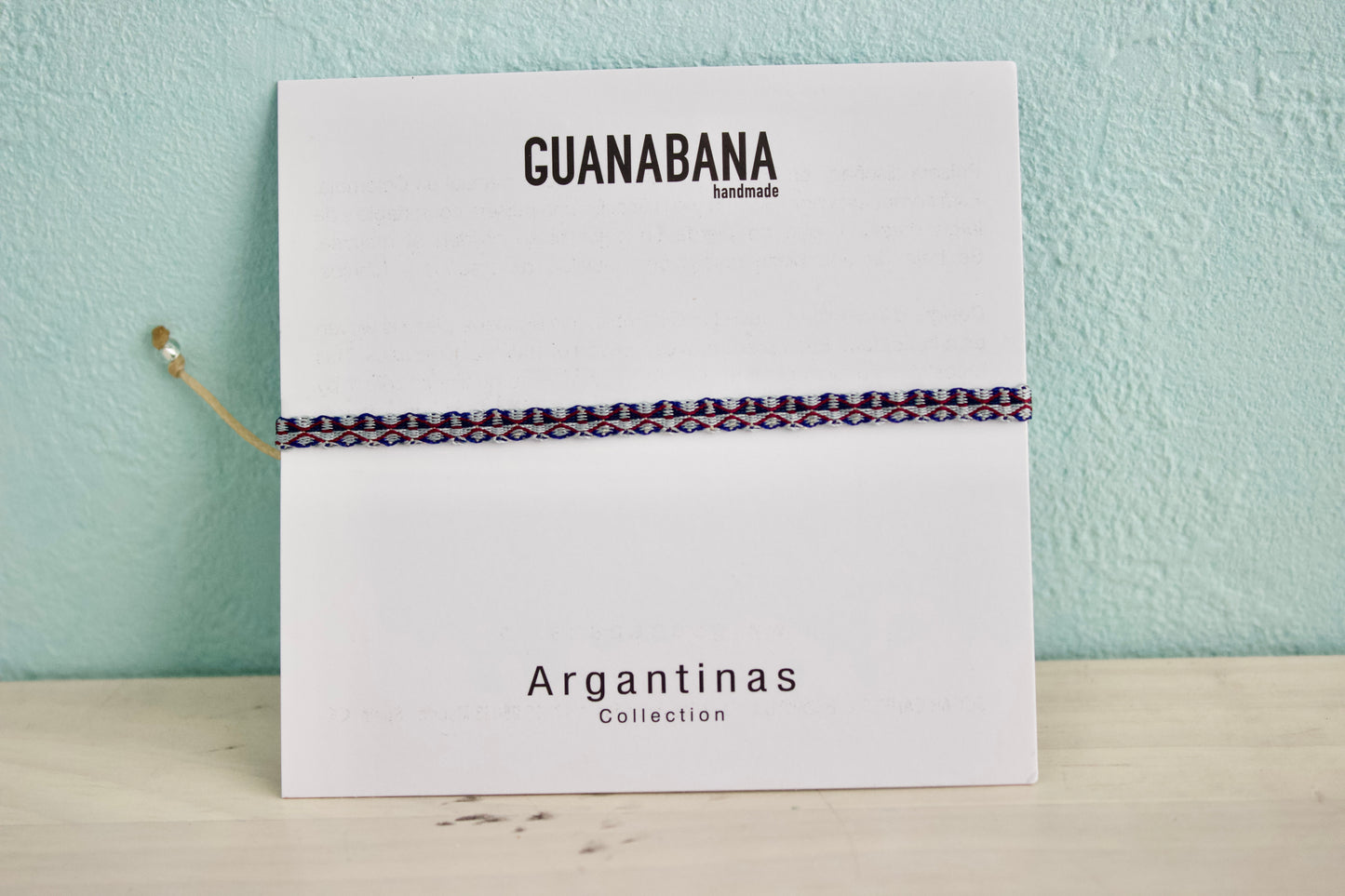 Guanabana（グアナバナ）ハンドメイド ブレスレット ブルー G11E3MM1832
