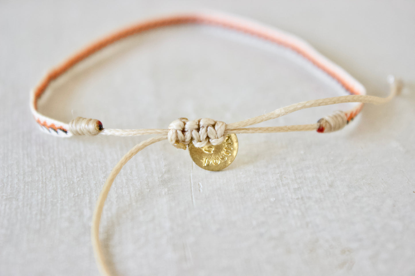 Guanabana（グアナバナ） ハンドメイド ブレスレット #オレンジ