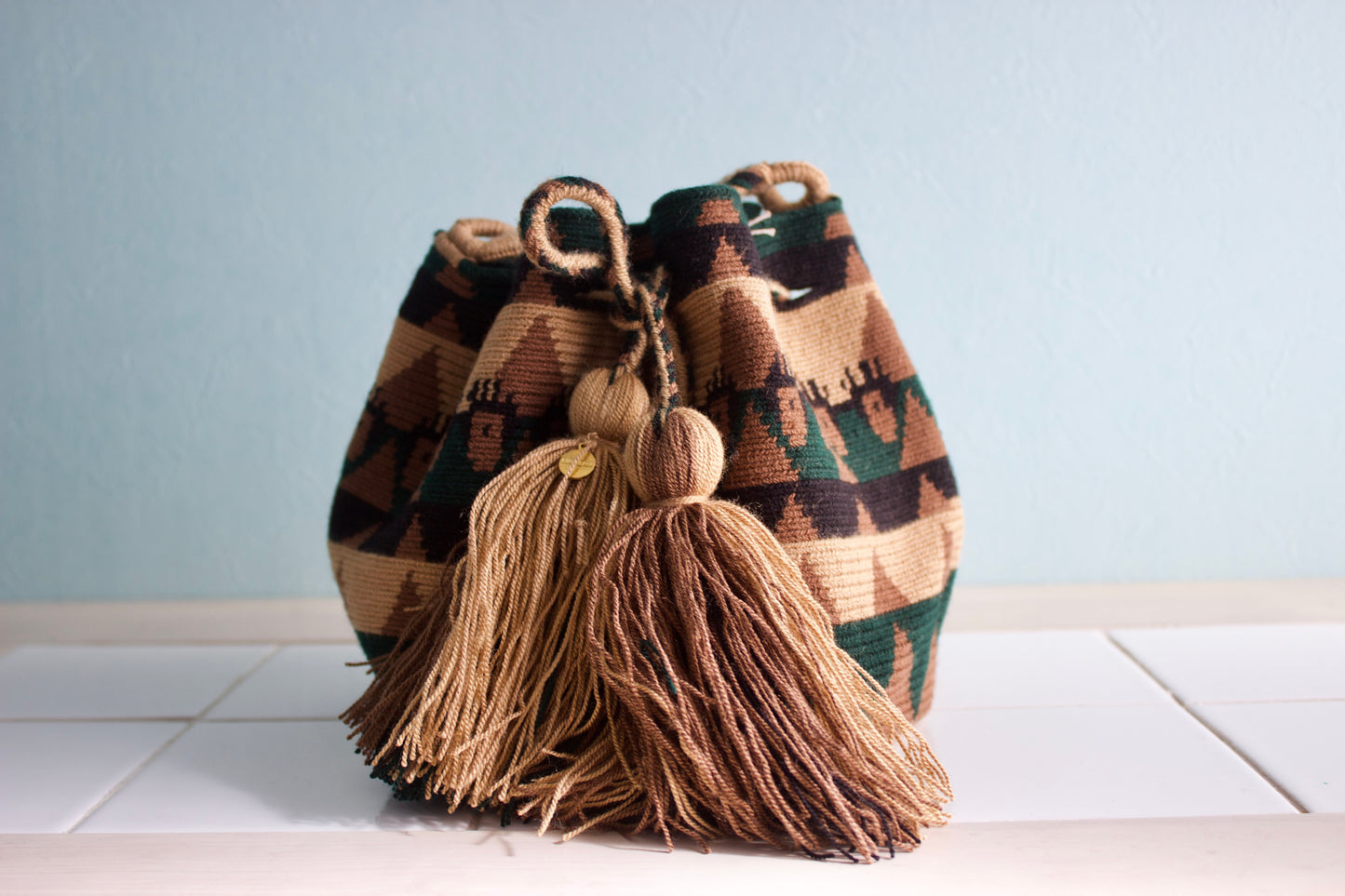 Guanabana(wayuu bag） グアナバナ ハンドメイド  ミディアムバッグ 1982