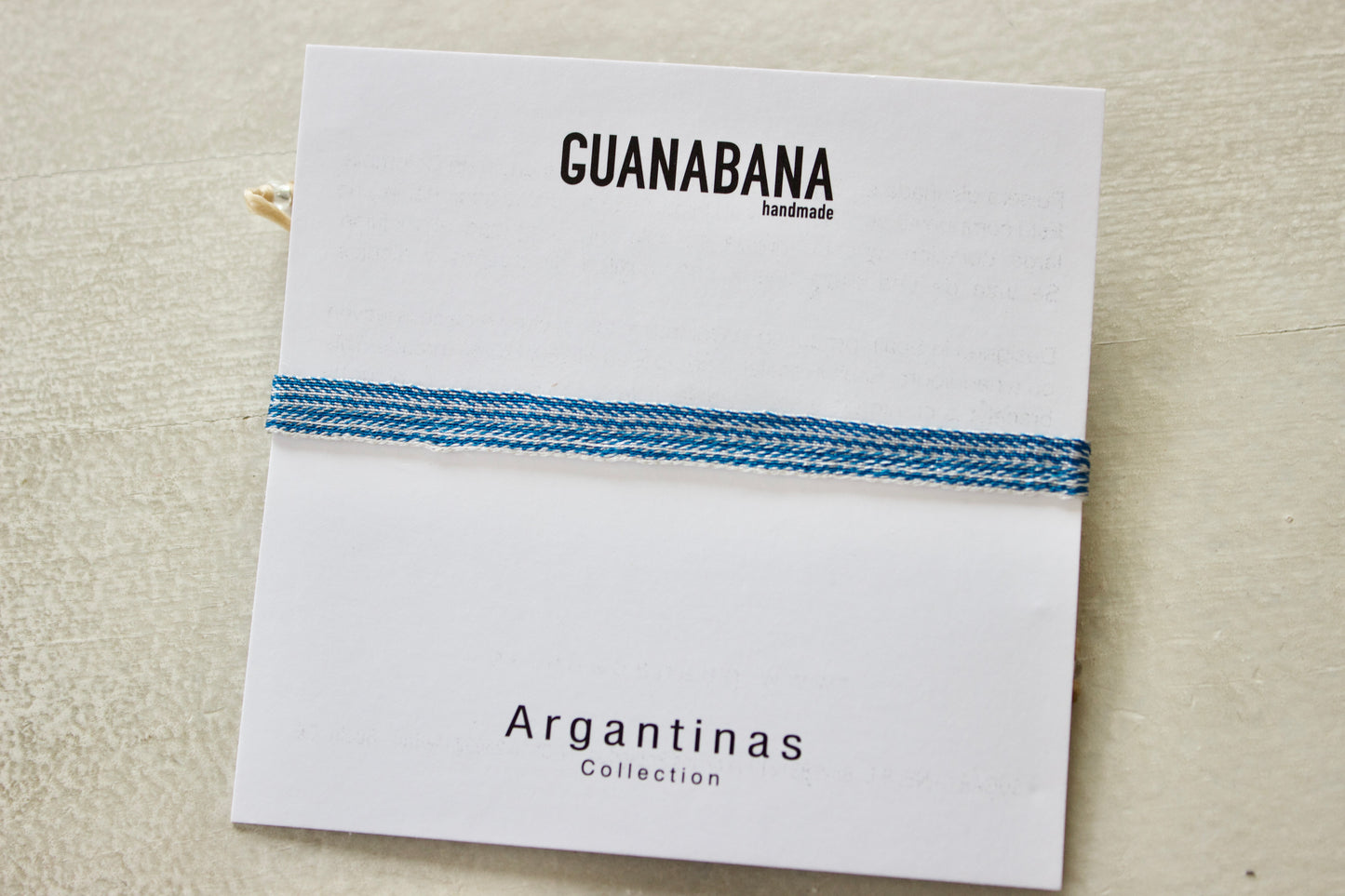Guanabana（グアナバナ） ハンドメイド ブレスレット ブルー