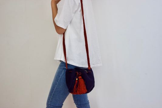 Guanabana（グアナバナ） mediumu bag ミディアムバッグ ネイビー