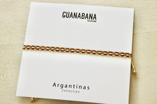 Guanabana（グアナバナ）ハンドメイドブレスレット ゴールド