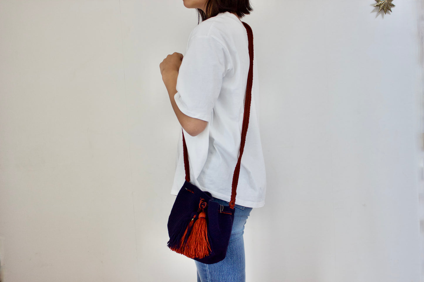 Guanabana（グアナバナ） mediumu bag ミディアムバッグ ネイビー