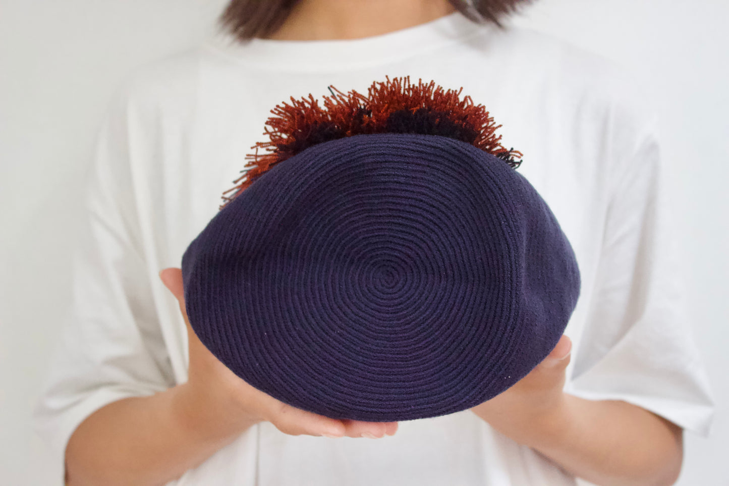 Guanabana（グアナバナ） mediumu bag ミディアムバッグ ネイビー