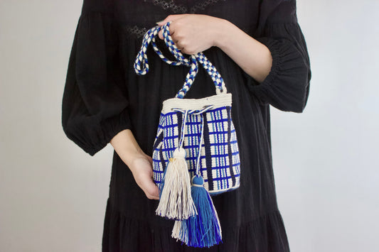 Guanabana( グアナバナ）medium bag ミディアムバッグ　ブルー　G12W00012103
