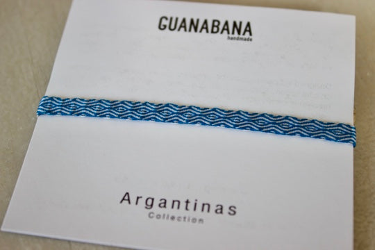 Guanabana(グアナバナ）handmade ブレスレット　ブルー 1879