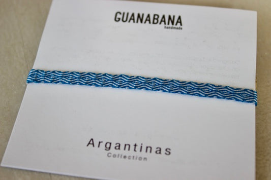 Guanabana(グアナバナ）handmade ブレスレット　ブルー 1879